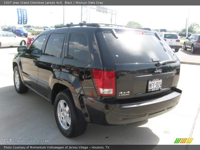 Black / Medium Slate Gray 2007 Jeep Grand Cherokee Laredo 4x4