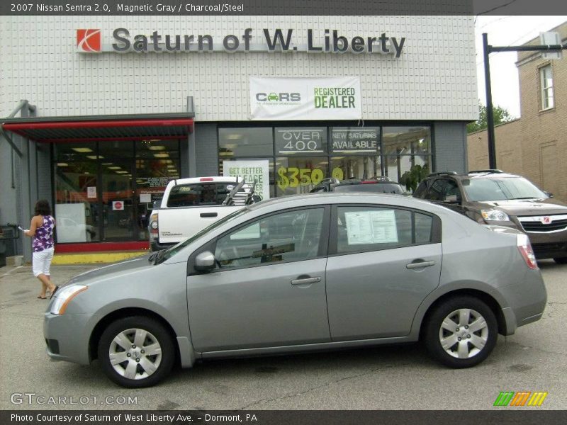 Magnetic Gray / Charcoal/Steel 2007 Nissan Sentra 2.0