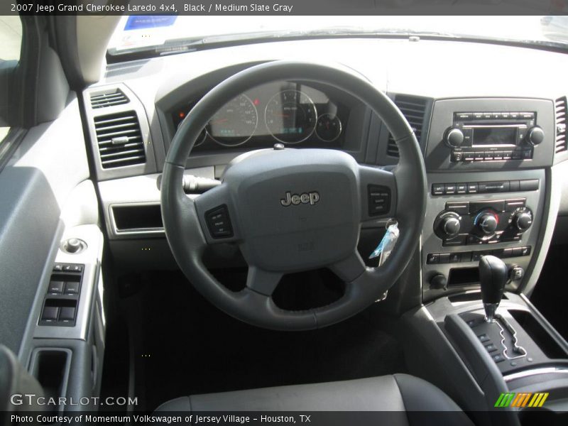 Black / Medium Slate Gray 2007 Jeep Grand Cherokee Laredo 4x4