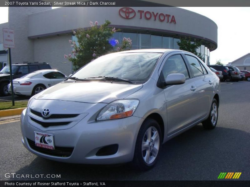 Silver Streak Mica / Dark Charcoal 2007 Toyota Yaris Sedan
