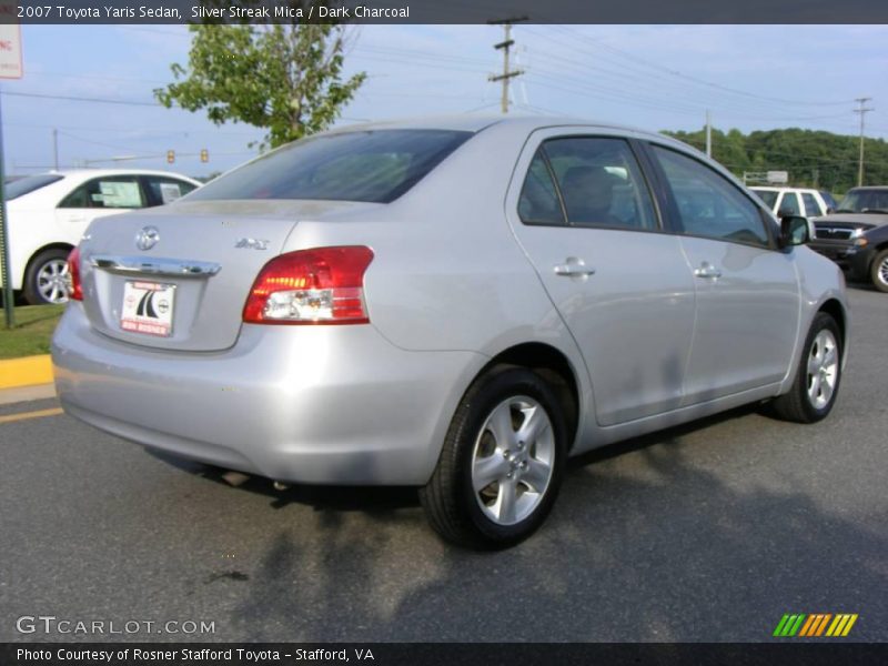 Silver Streak Mica / Dark Charcoal 2007 Toyota Yaris Sedan