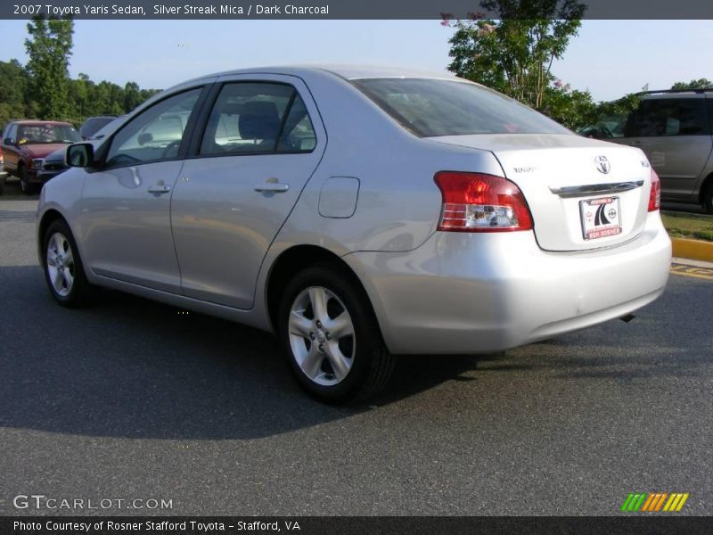 Silver Streak Mica / Dark Charcoal 2007 Toyota Yaris Sedan
