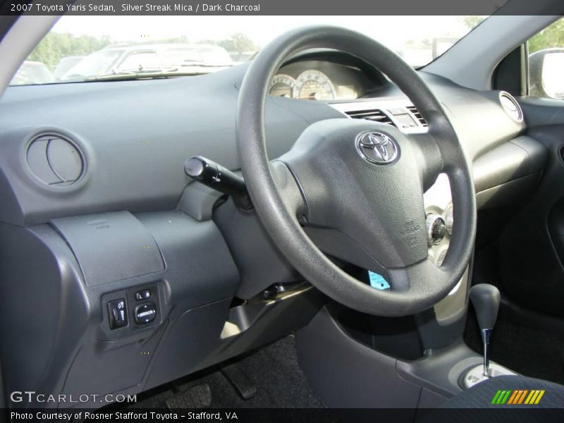 Silver Streak Mica / Dark Charcoal 2007 Toyota Yaris Sedan