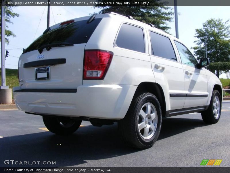 Stone White / Medium Slate Gray/Dark Slate Gray 2009 Jeep Grand Cherokee Laredo