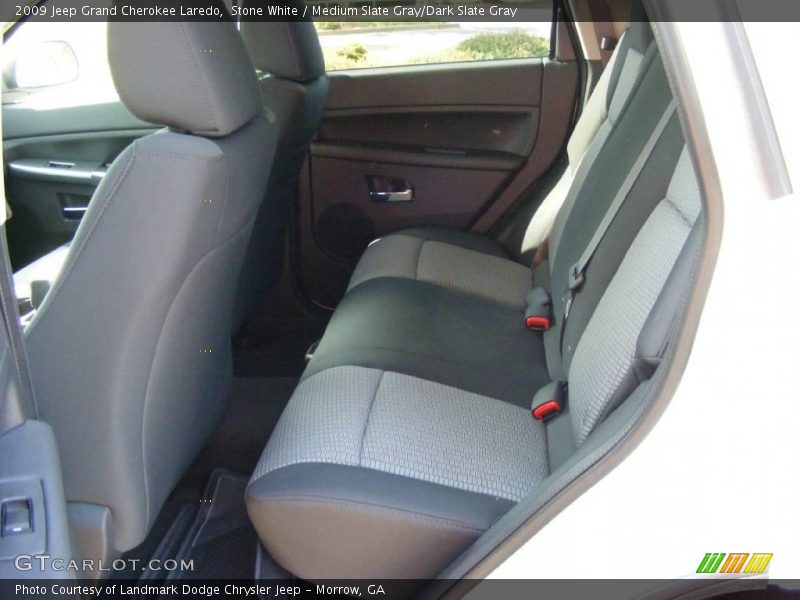 Stone White / Medium Slate Gray/Dark Slate Gray 2009 Jeep Grand Cherokee Laredo