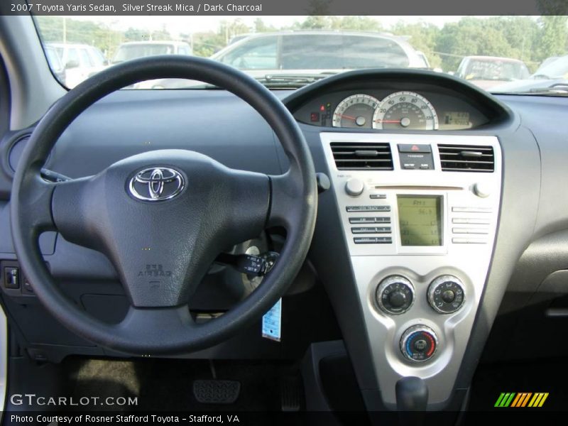 Silver Streak Mica / Dark Charcoal 2007 Toyota Yaris Sedan