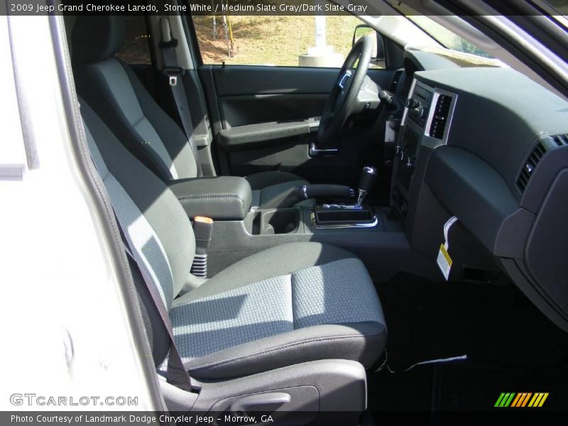 Stone White / Medium Slate Gray/Dark Slate Gray 2009 Jeep Grand Cherokee Laredo