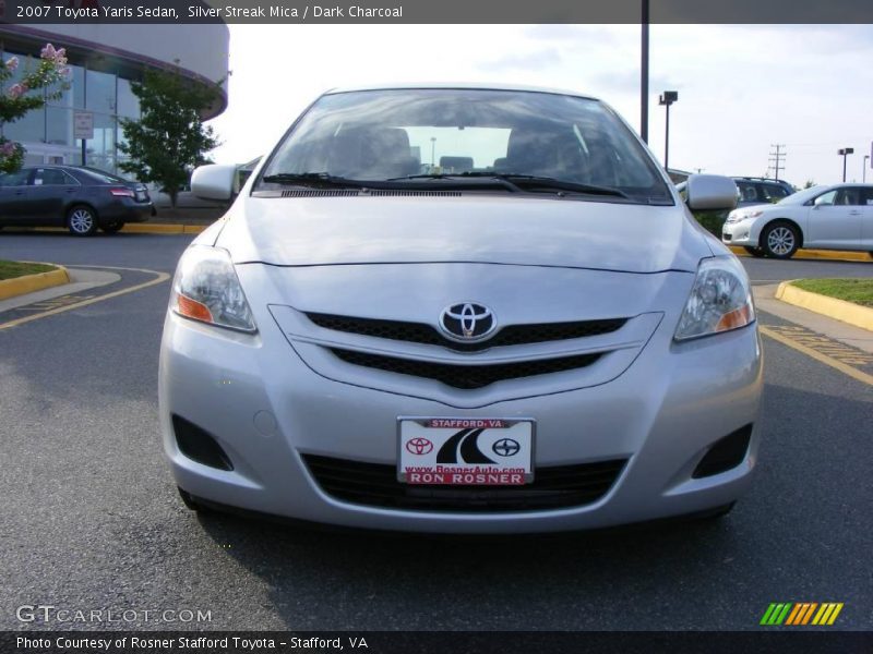 Silver Streak Mica / Dark Charcoal 2007 Toyota Yaris Sedan