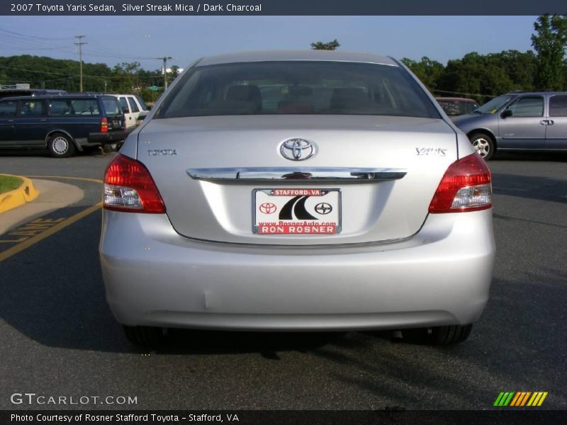 Silver Streak Mica / Dark Charcoal 2007 Toyota Yaris Sedan