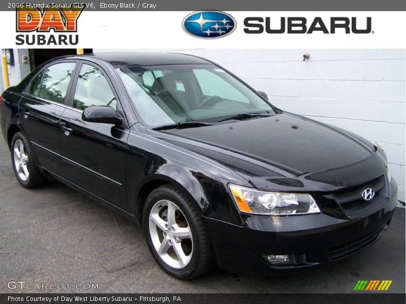 Ebony Black / Gray 2006 Hyundai Sonata GLS V6