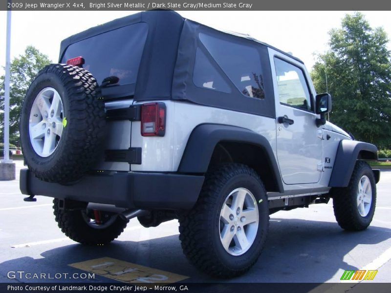 Bright Silver Metallic / Dark Slate Gray/Medium Slate Gray 2009 Jeep Wrangler X 4x4