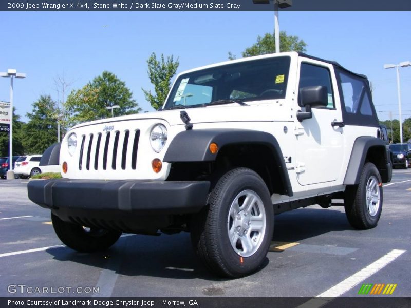 Stone White / Dark Slate Gray/Medium Slate Gray 2009 Jeep Wrangler X 4x4