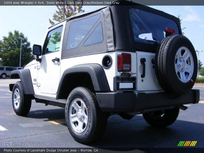 Stone White / Dark Slate Gray/Medium Slate Gray 2009 Jeep Wrangler X 4x4