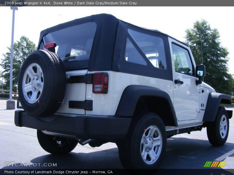 Stone White / Dark Slate Gray/Medium Slate Gray 2009 Jeep Wrangler X 4x4