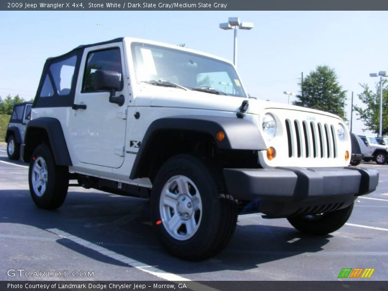 Stone White / Dark Slate Gray/Medium Slate Gray 2009 Jeep Wrangler X 4x4