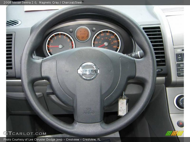 Magnetic Gray / Charcoal/Steel 2008 Nissan Sentra 2.0