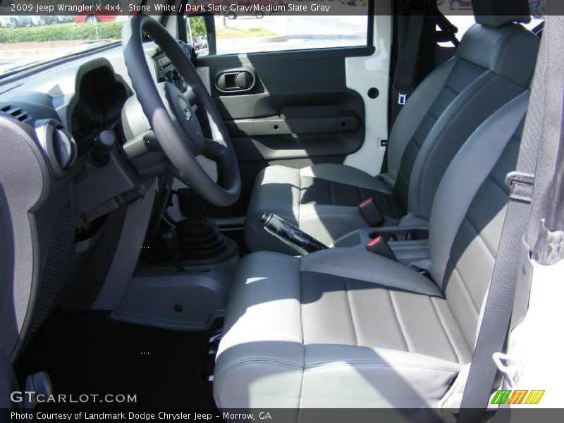 Stone White / Dark Slate Gray/Medium Slate Gray 2009 Jeep Wrangler X 4x4