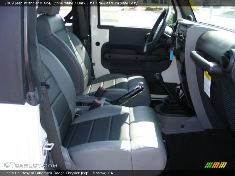 Stone White / Dark Slate Gray/Medium Slate Gray 2009 Jeep Wrangler X 4x4