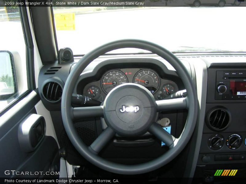 Stone White / Dark Slate Gray/Medium Slate Gray 2009 Jeep Wrangler X 4x4