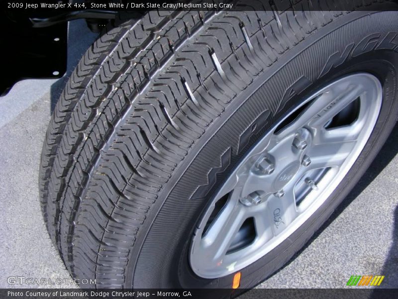Stone White / Dark Slate Gray/Medium Slate Gray 2009 Jeep Wrangler X 4x4