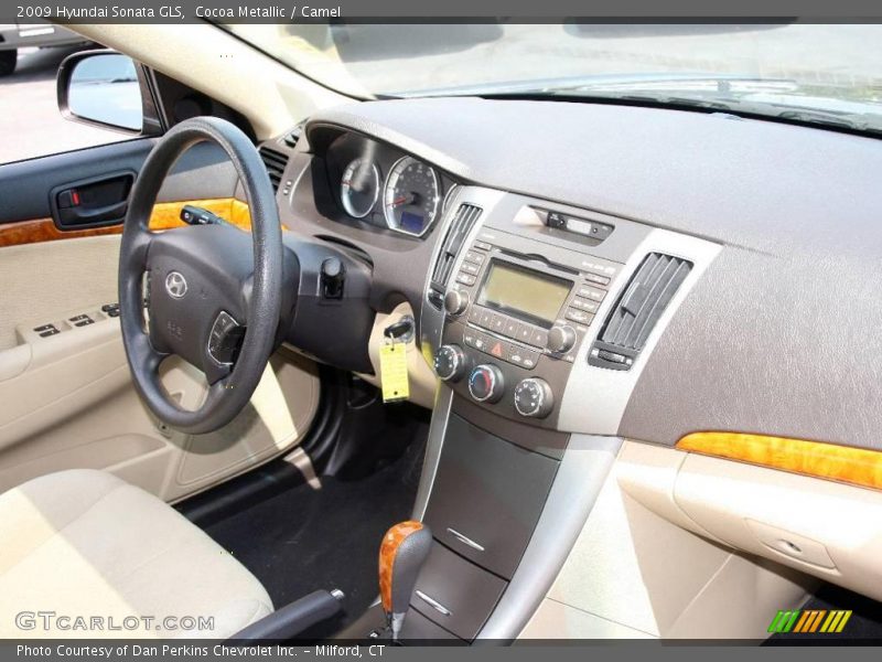 Cocoa Metallic / Camel 2009 Hyundai Sonata GLS