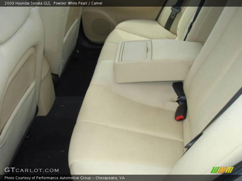 Powder White Pearl / Camel 2009 Hyundai Sonata GLS