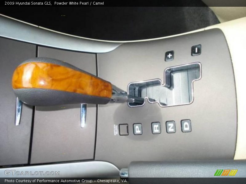 Powder White Pearl / Camel 2009 Hyundai Sonata GLS