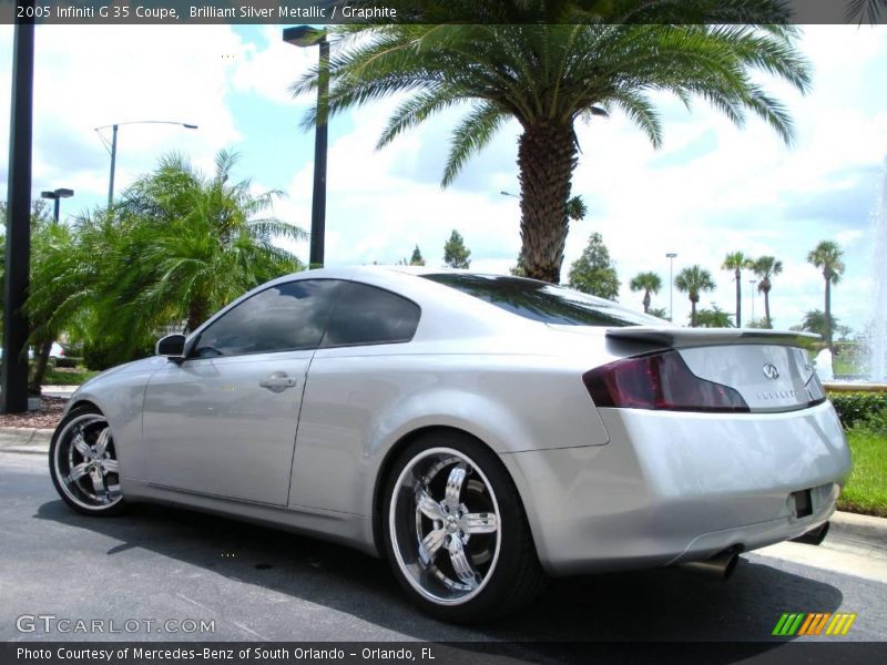Brilliant Silver Metallic / Graphite 2005 Infiniti G 35 Coupe