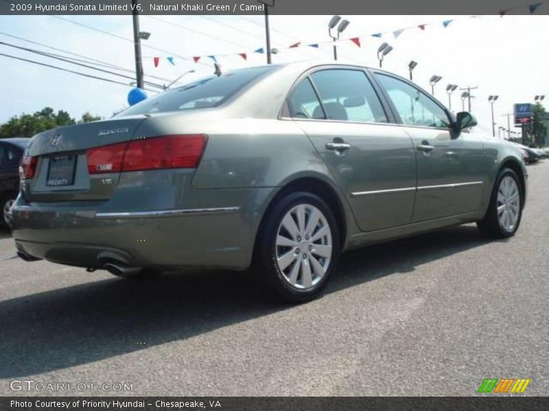 Natural Khaki Green / Camel 2009 Hyundai Sonata Limited V6