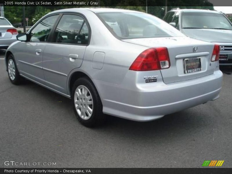 Satin Silver Metallic / Gray 2005 Honda Civic LX Sedan