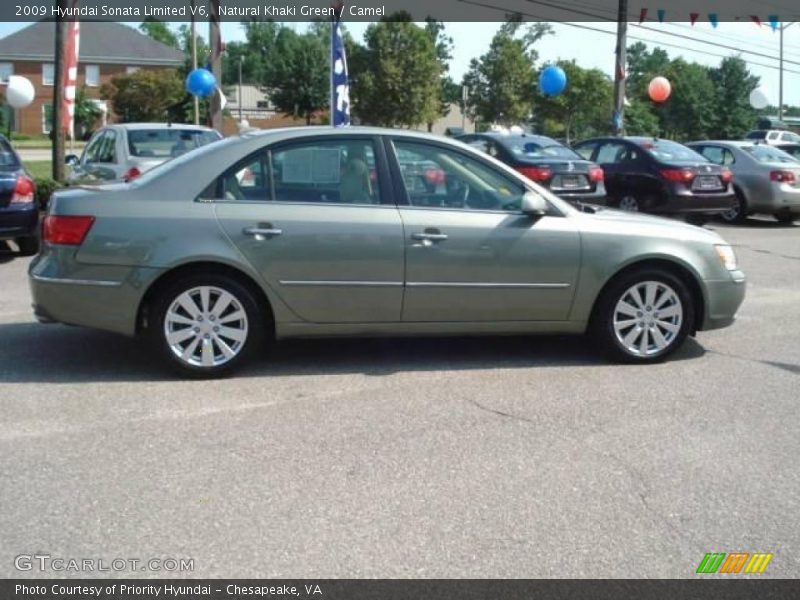 Natural Khaki Green / Camel 2009 Hyundai Sonata Limited V6