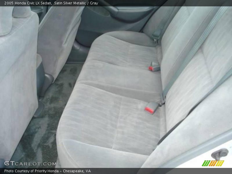 Satin Silver Metallic / Gray 2005 Honda Civic LX Sedan