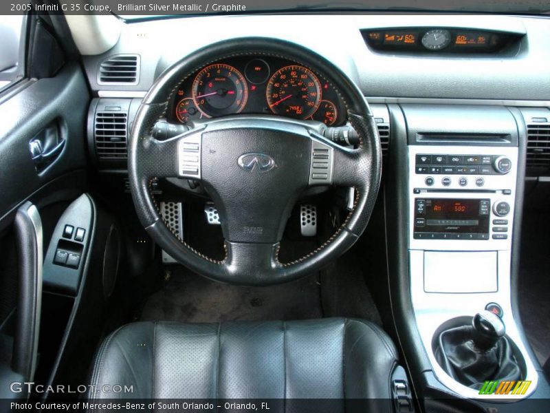 Brilliant Silver Metallic / Graphite 2005 Infiniti G 35 Coupe