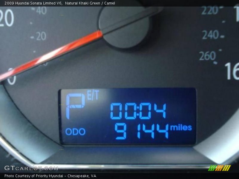 Natural Khaki Green / Camel 2009 Hyundai Sonata Limited V6