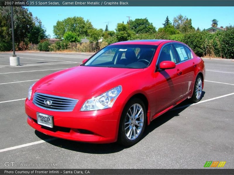 Garnet Ember Metallic / Graphite Black 2007 Infiniti G 35 S Sport Sedan