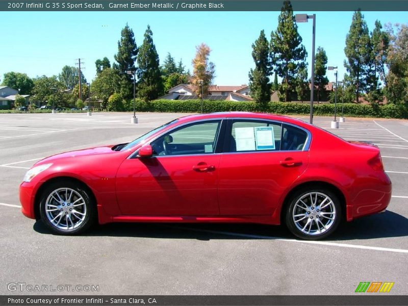 Garnet Ember Metallic / Graphite Black 2007 Infiniti G 35 S Sport Sedan