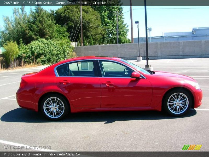 Garnet Ember Metallic / Graphite Black 2007 Infiniti G 35 S Sport Sedan