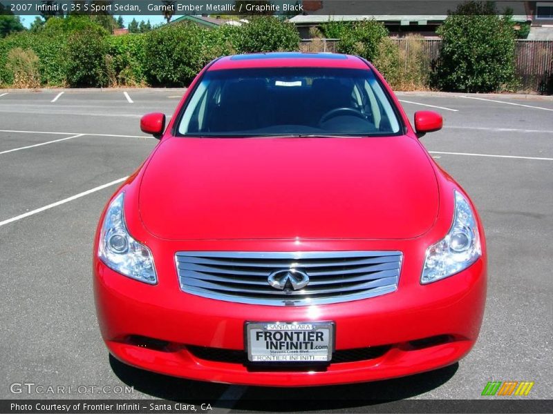 Garnet Ember Metallic / Graphite Black 2007 Infiniti G 35 S Sport Sedan