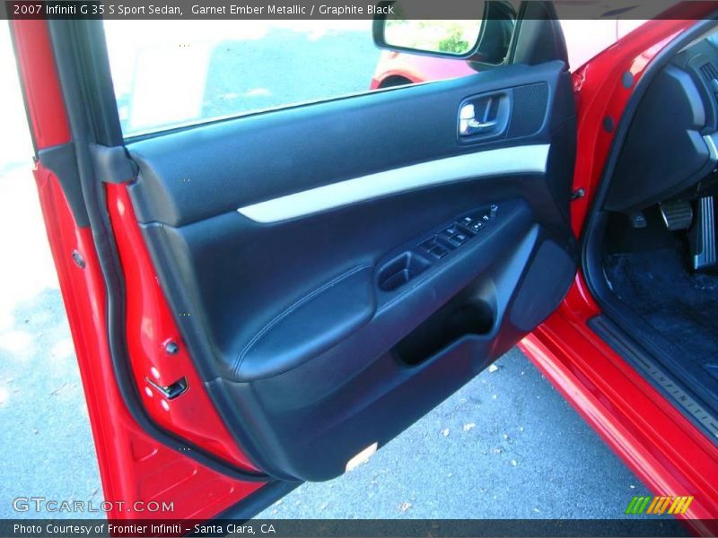 Garnet Ember Metallic / Graphite Black 2007 Infiniti G 35 S Sport Sedan