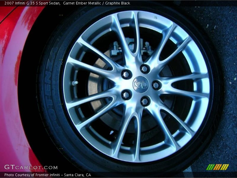 Garnet Ember Metallic / Graphite Black 2007 Infiniti G 35 S Sport Sedan