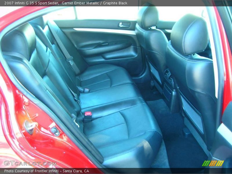 Garnet Ember Metallic / Graphite Black 2007 Infiniti G 35 S Sport Sedan