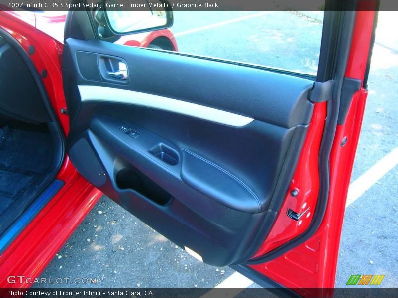Garnet Ember Metallic / Graphite Black 2007 Infiniti G 35 S Sport Sedan