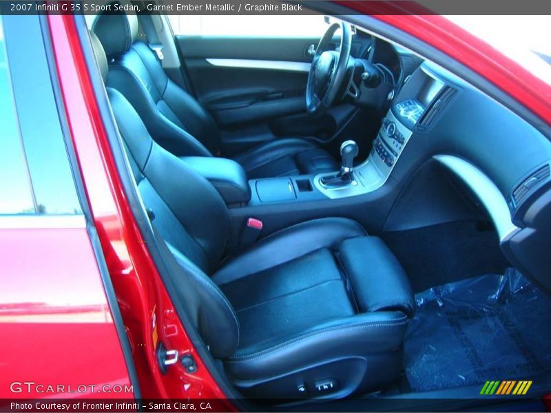 Garnet Ember Metallic / Graphite Black 2007 Infiniti G 35 S Sport Sedan