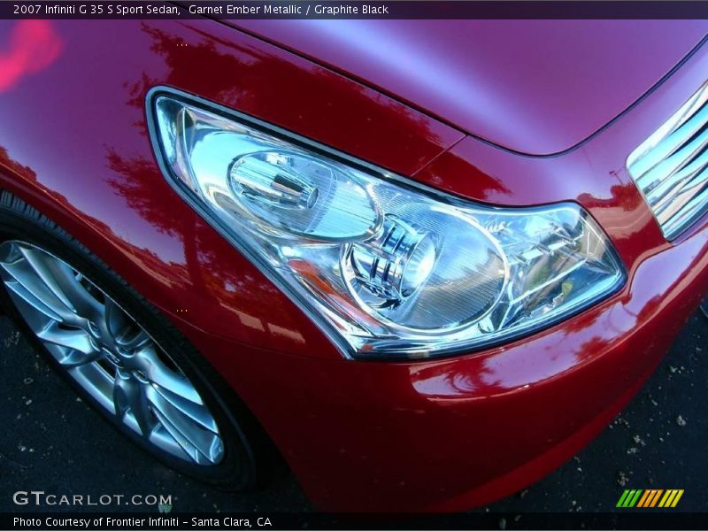 Garnet Ember Metallic / Graphite Black 2007 Infiniti G 35 S Sport Sedan