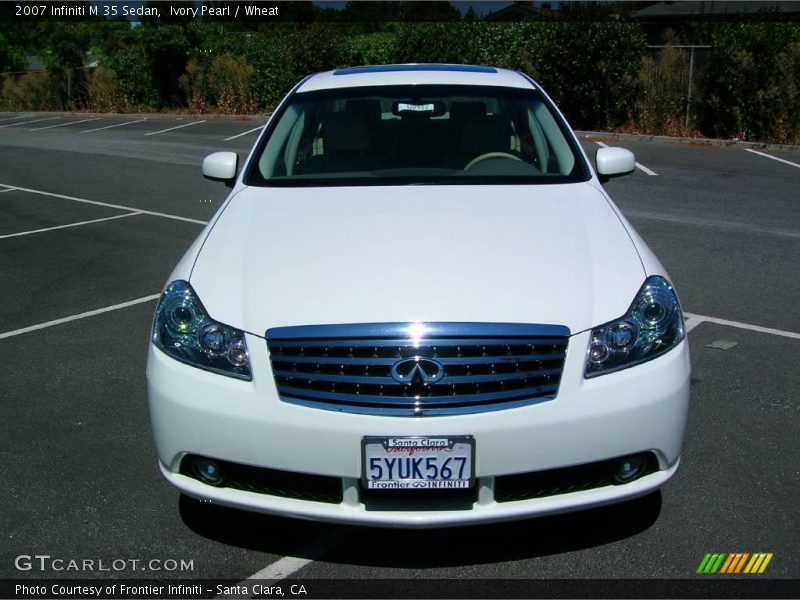 Ivory Pearl / Wheat 2007 Infiniti M 35 Sedan