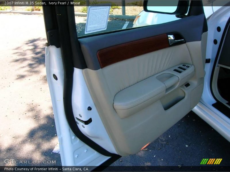 Ivory Pearl / Wheat 2007 Infiniti M 35 Sedan