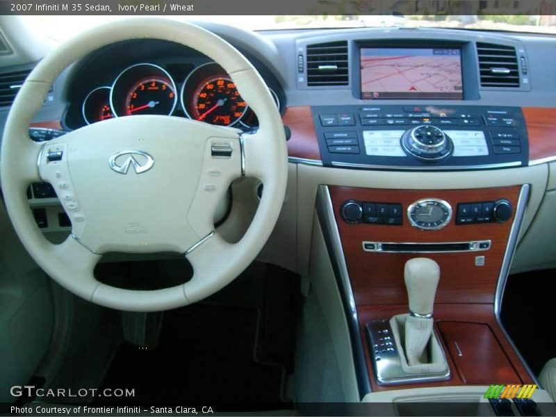 Ivory Pearl / Wheat 2007 Infiniti M 35 Sedan