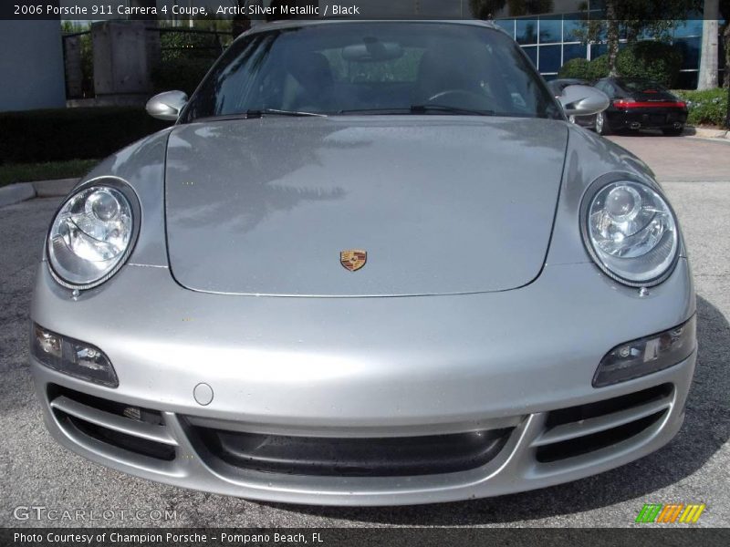 Arctic Silver Metallic / Black 2006 Porsche 911 Carrera 4 Coupe