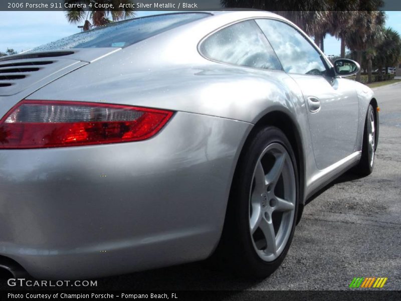 Arctic Silver Metallic / Black 2006 Porsche 911 Carrera 4 Coupe