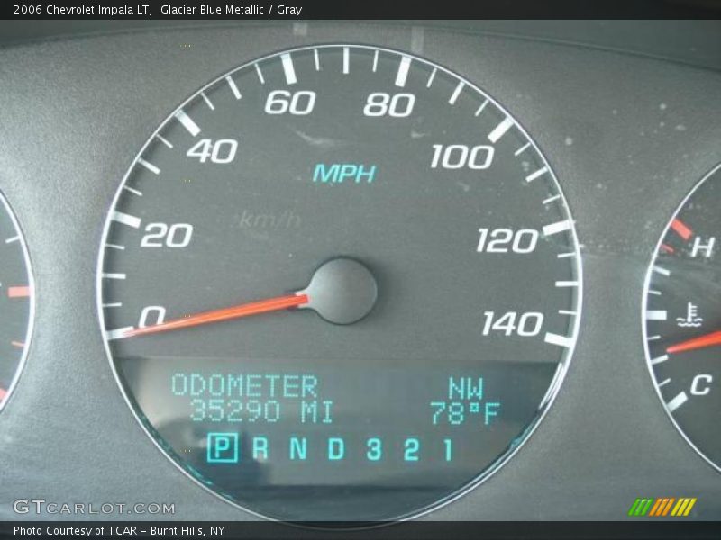 Glacier Blue Metallic / Gray 2006 Chevrolet Impala LT
